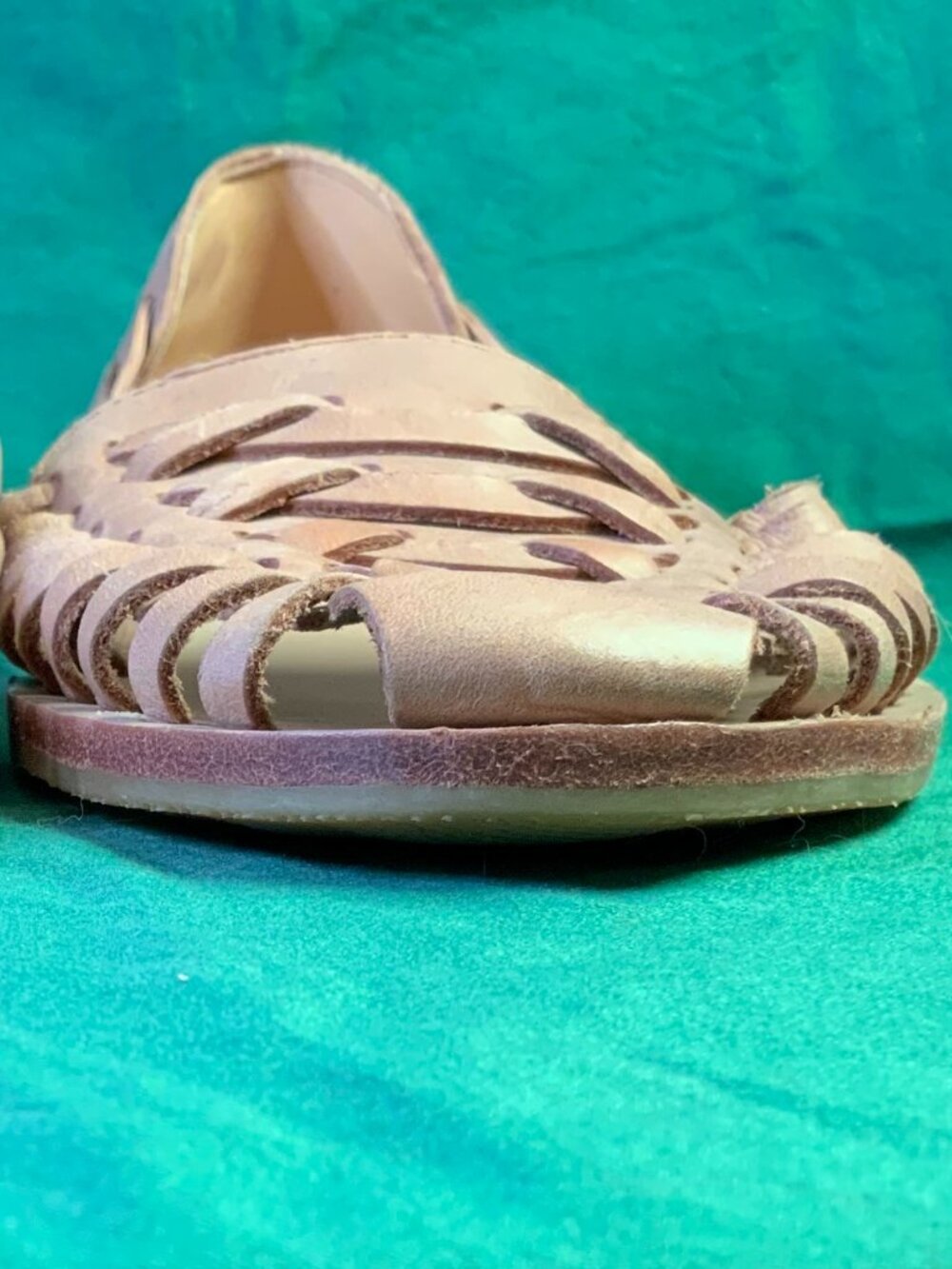 Almond Colored NISOLO Huarache Sandal Size 9 - Picture 9 of 12